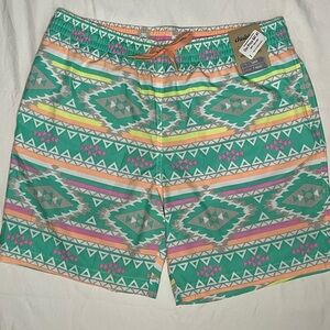 Chubbies Multicolor Geometric Men's Athletic Swim Shorts